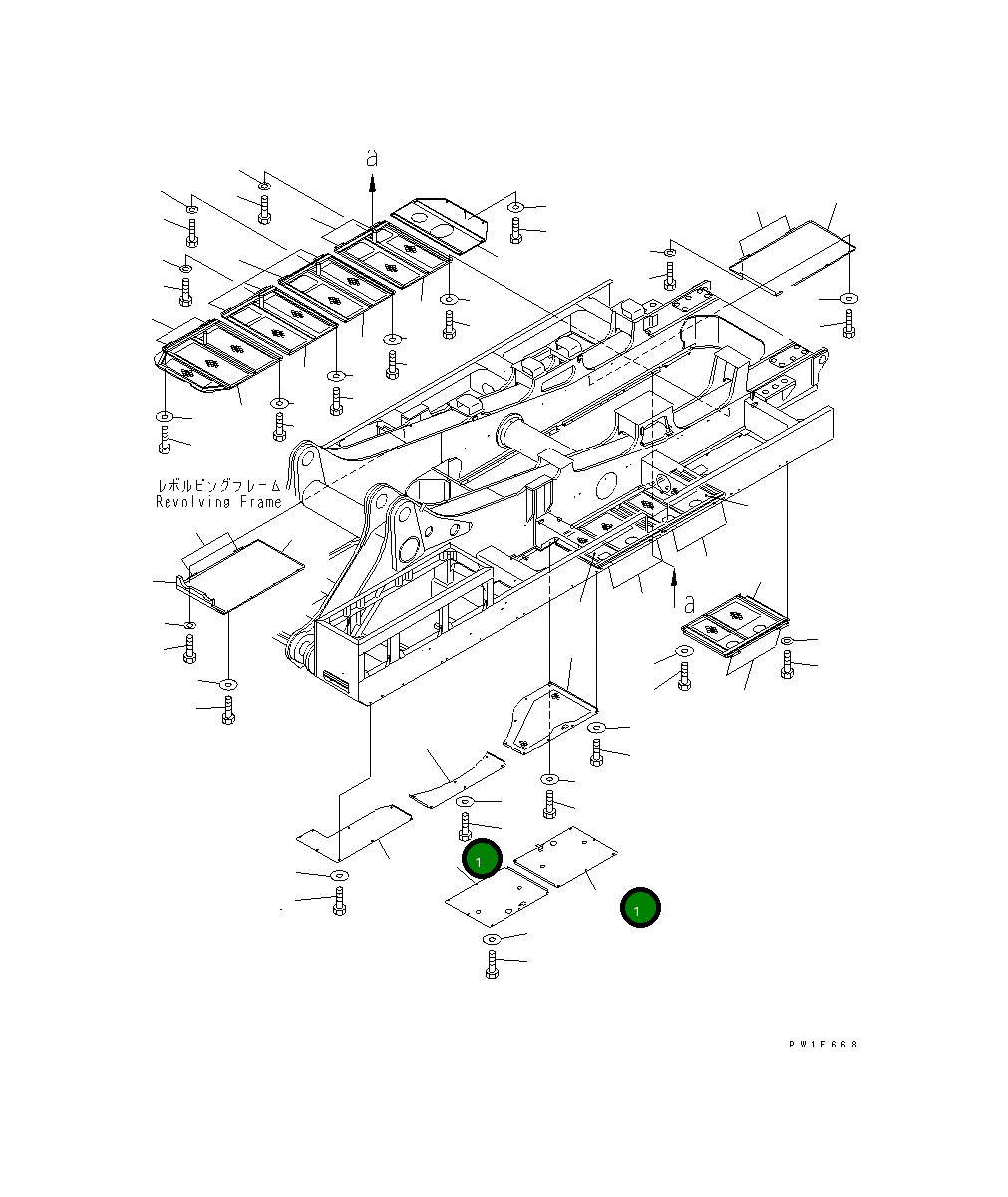 Крышка 21T-54-68571 Komatsu