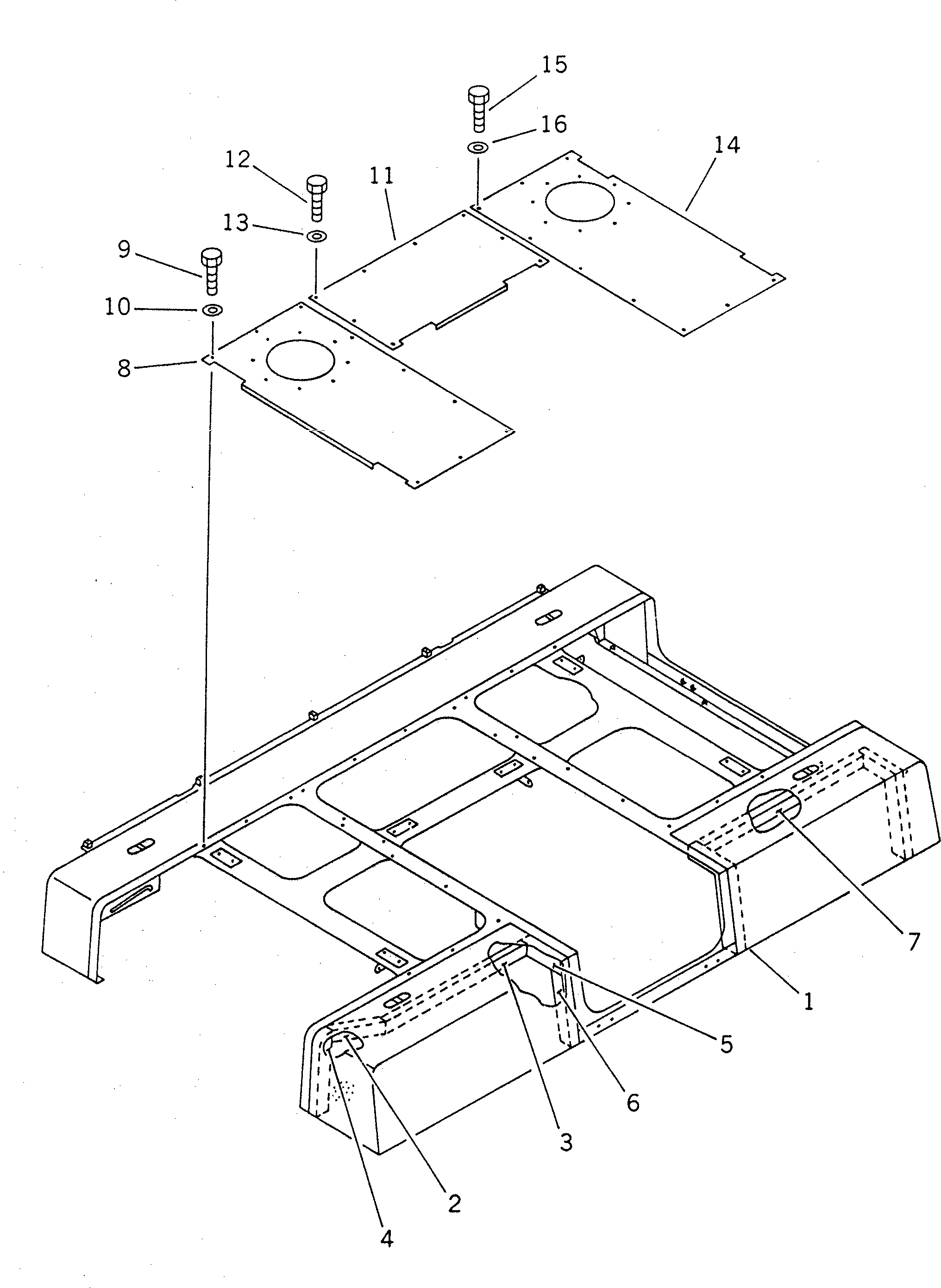 Крышка 21T-919-5151  Komatsu
