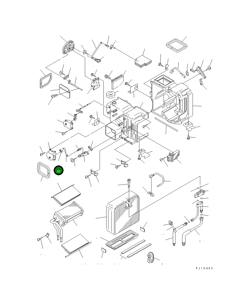 Рычаг ND116682-0960 Komatsu