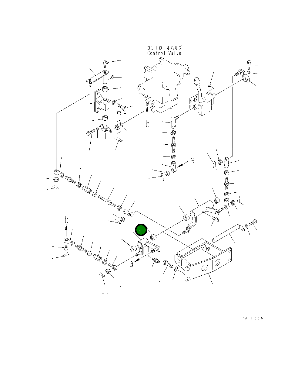 Рычаг 154-61-75350 Komatsu