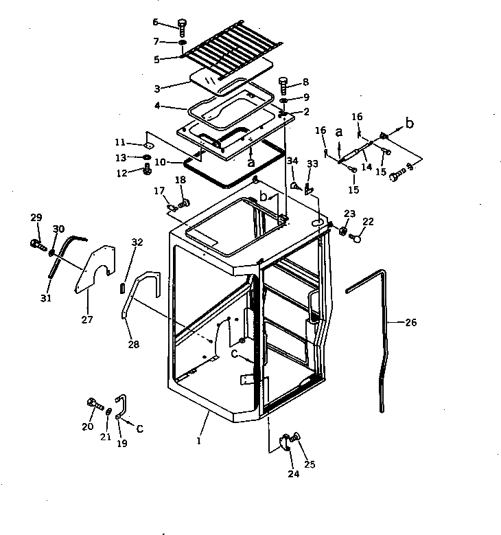 Крышка 21W-54-14121 Komatsu