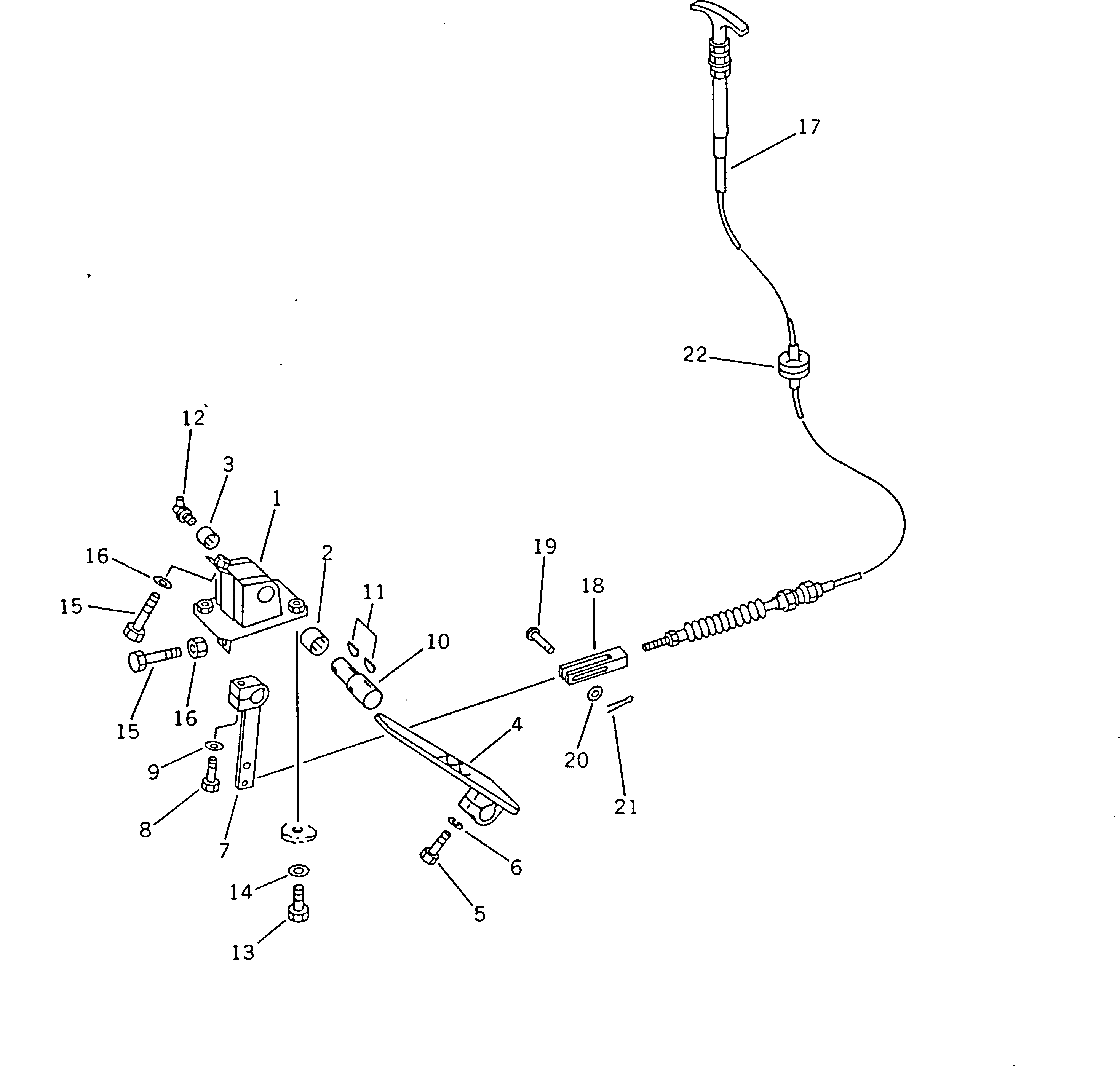 Рычаг 421-43-11230 Komatsu