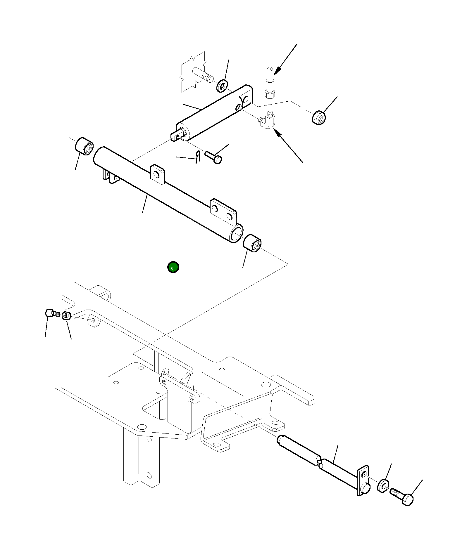 Рычаг 3F0572056 Komatsu