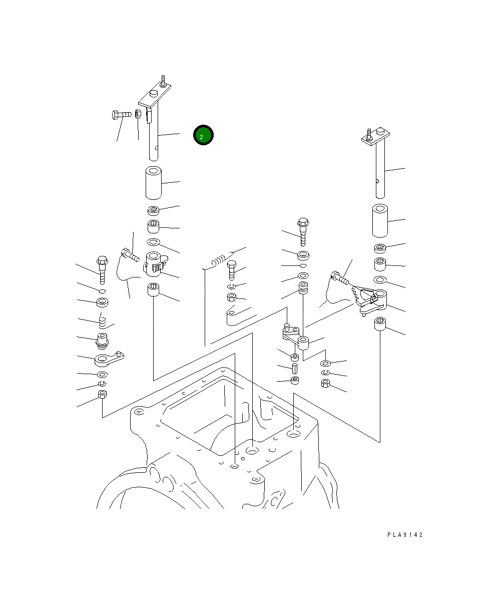 Рычаг 134-15-38480 Komatsu