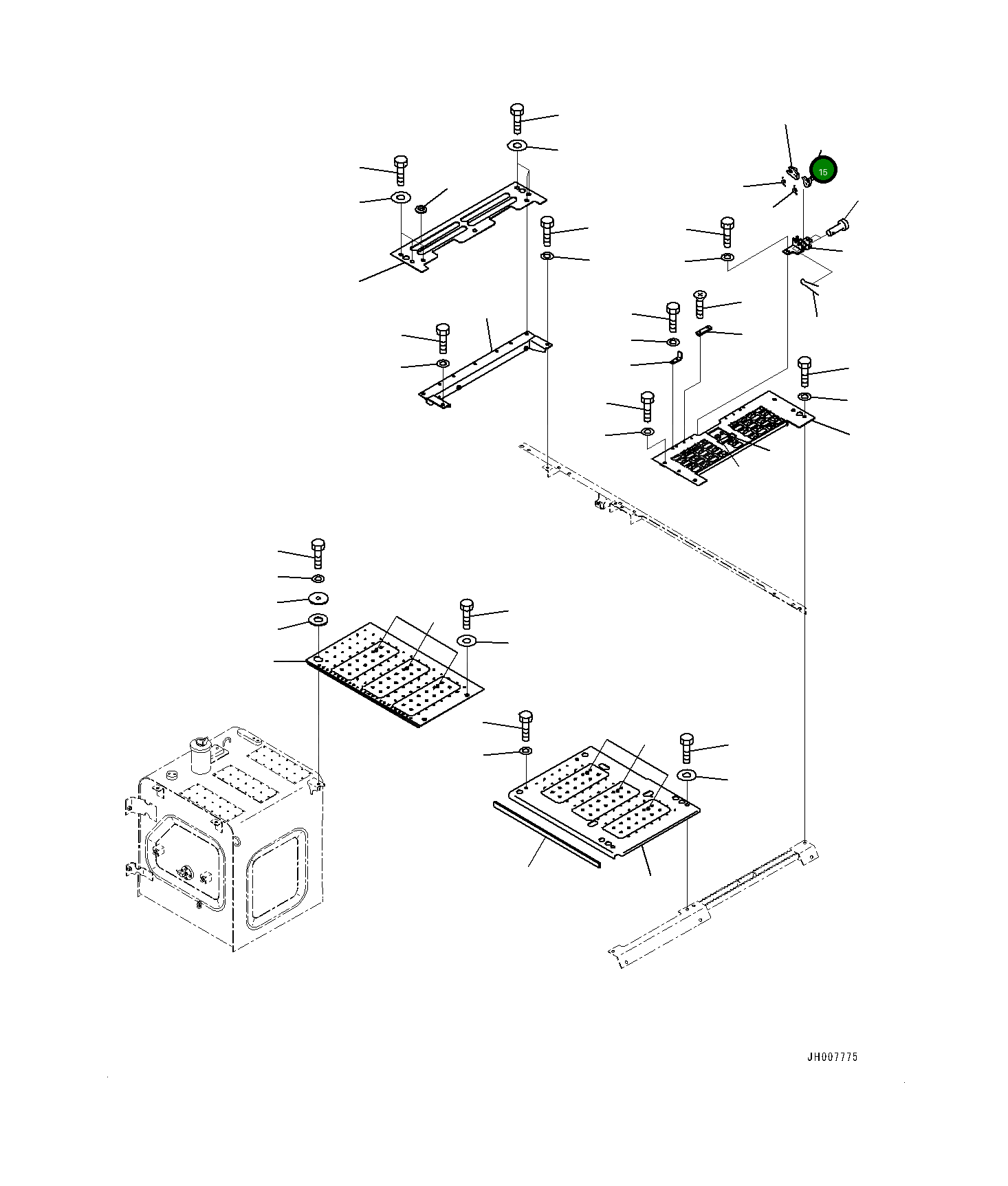 Рычаг 20Y5475910 Komatsu