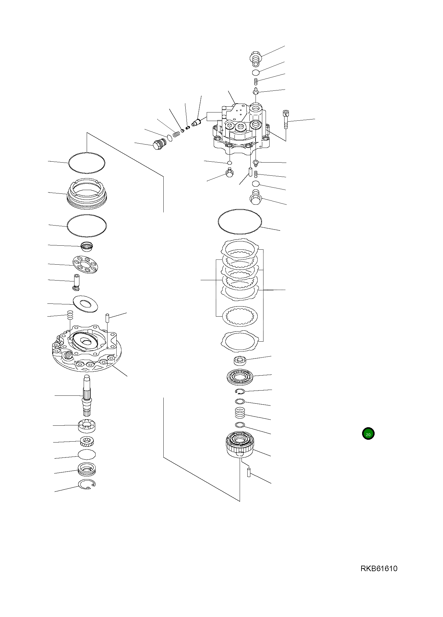 Подшипник 708-7S-22150 Komatsu