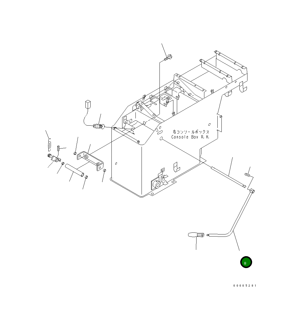 Рычаг 427-43-28150 Komatsu