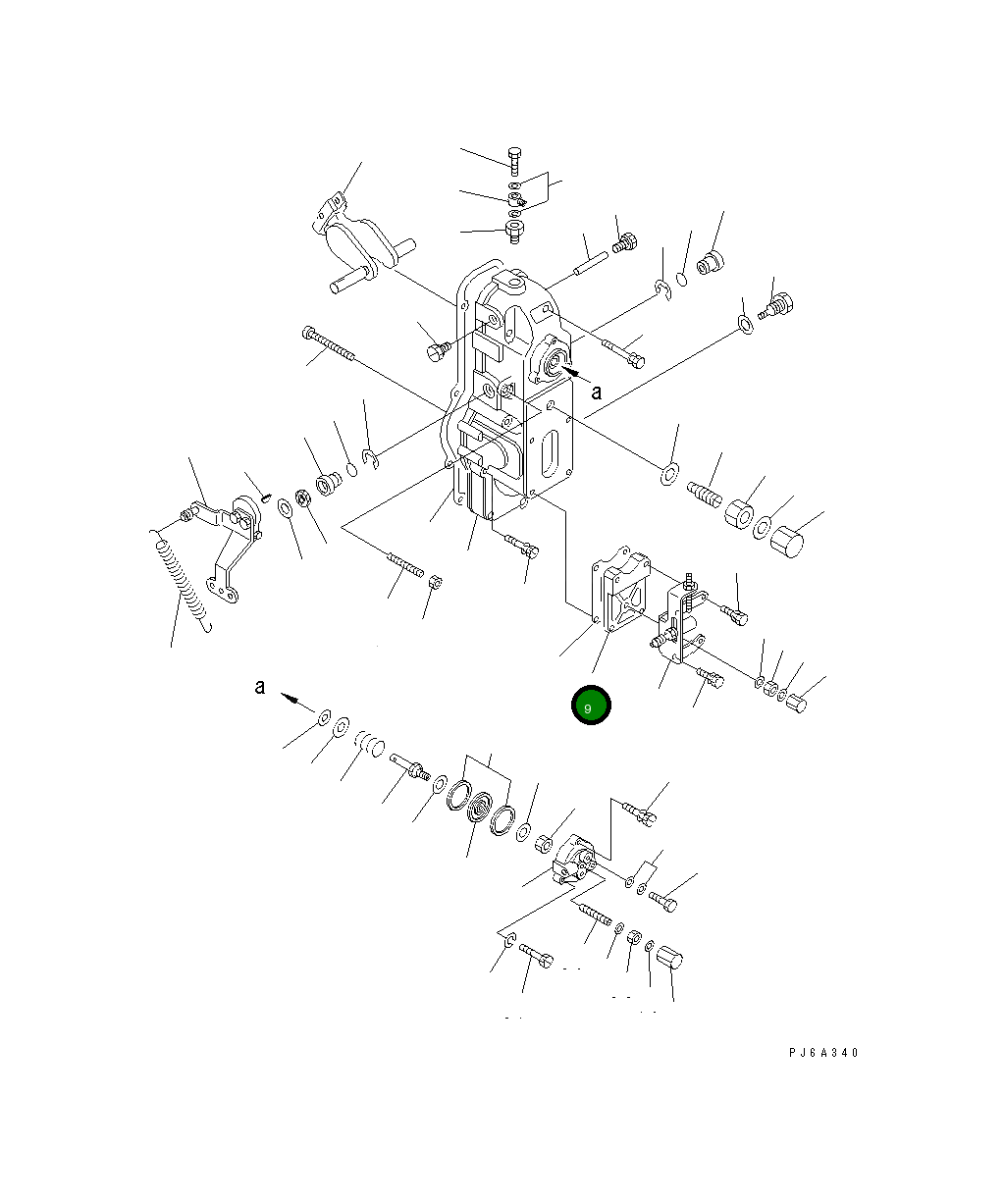 Крышка DK154064-3500 Komatsu