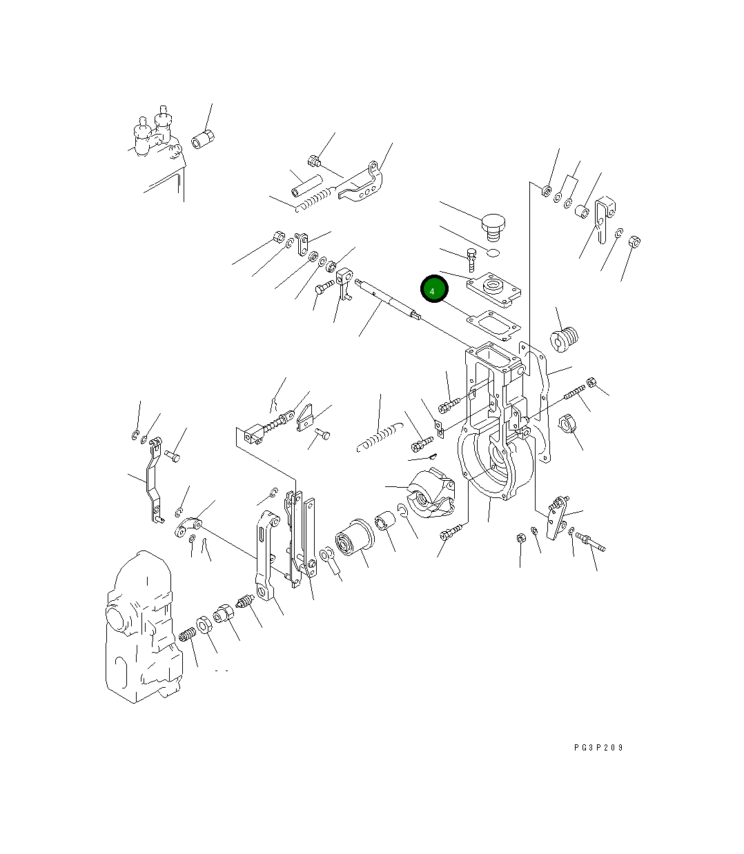 Крышка DK154063-7900  Komatsu