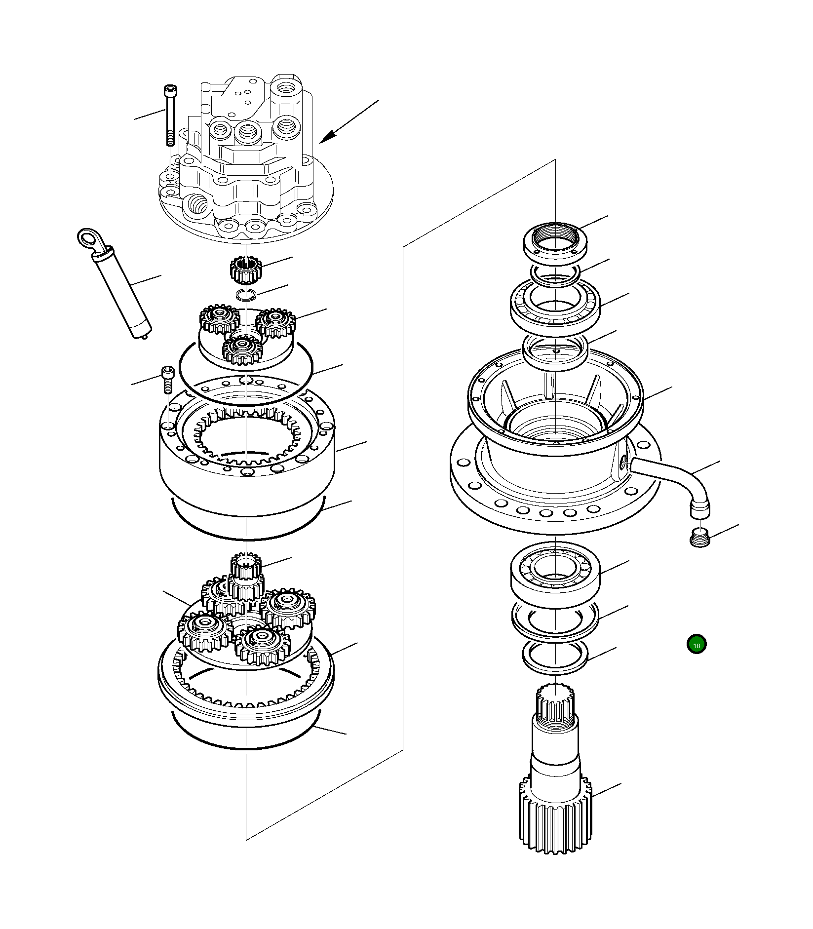 Подшипник 22E-60-16140 Komatsu