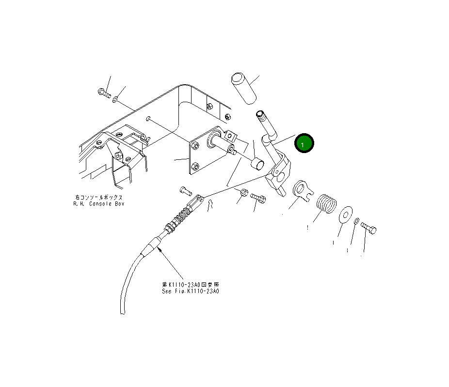 Рычаг 22J-43-26151 Komatsu