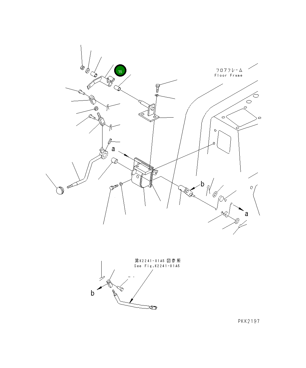 Рычаг 12G-X56-3140 Komatsu