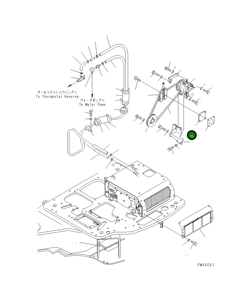 Крышка D4240-01871 Komatsu