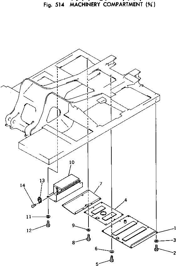 Крышка 206-54-45340  Komatsu