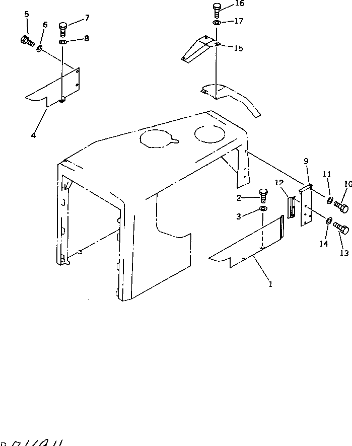 Крышка 196-54-31210 Komatsu