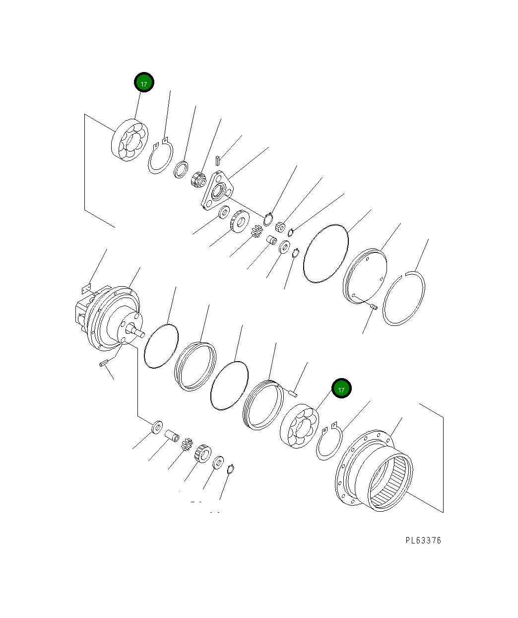 Подшипник FU7819W1V Komatsu