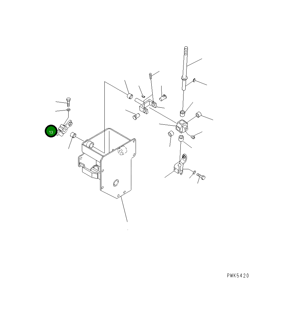 Рычаг 104-43-45130 Komatsu