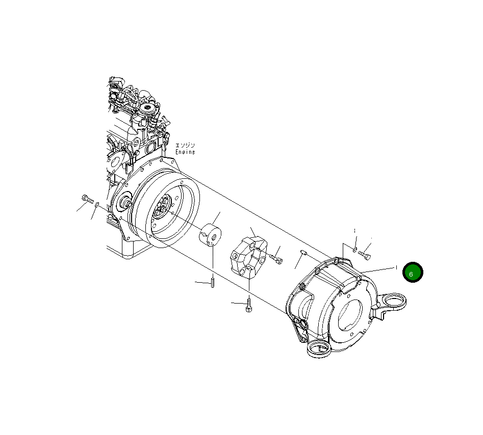 Крышка 22J-01-25231  Komatsu