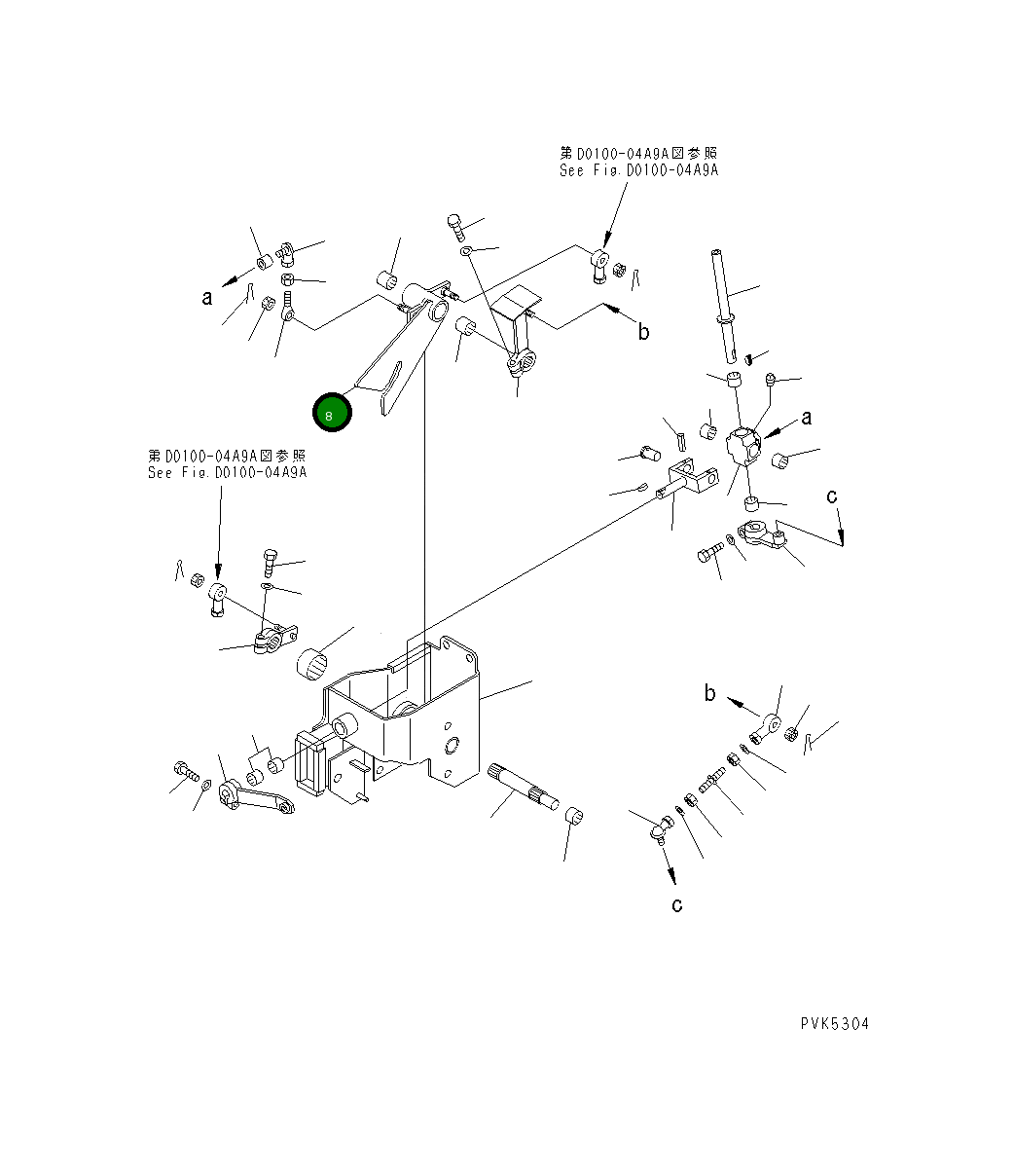 Рычаг 104-43-48150 Komatsu