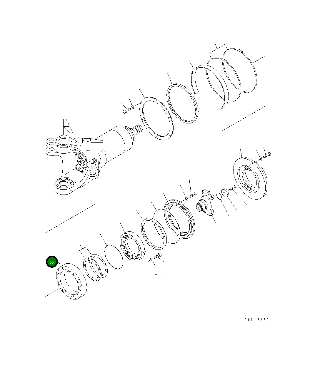 Подшипник 56D-46-13480 Komatsu