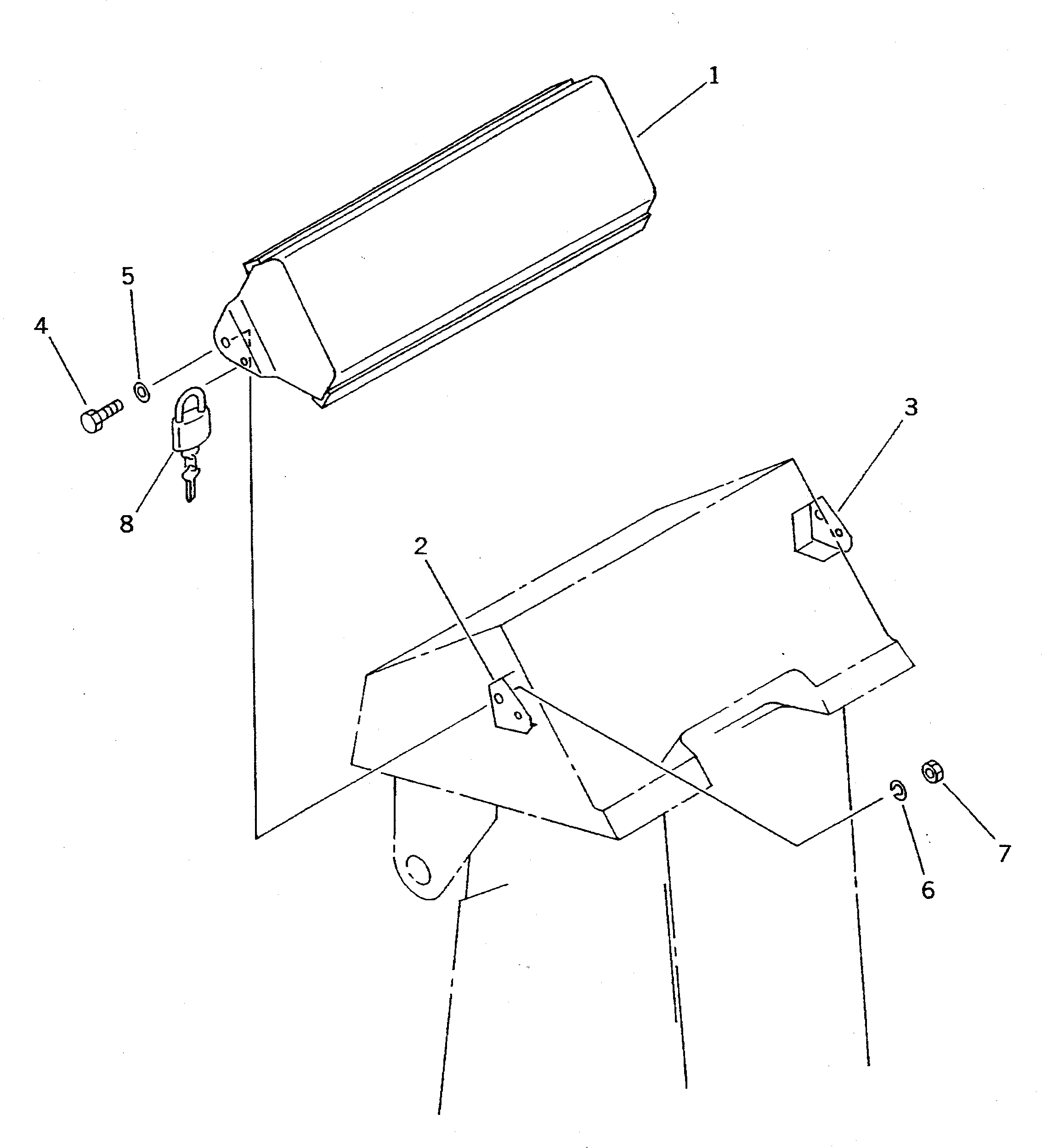 Крышка 415-978-1110 Komatsu