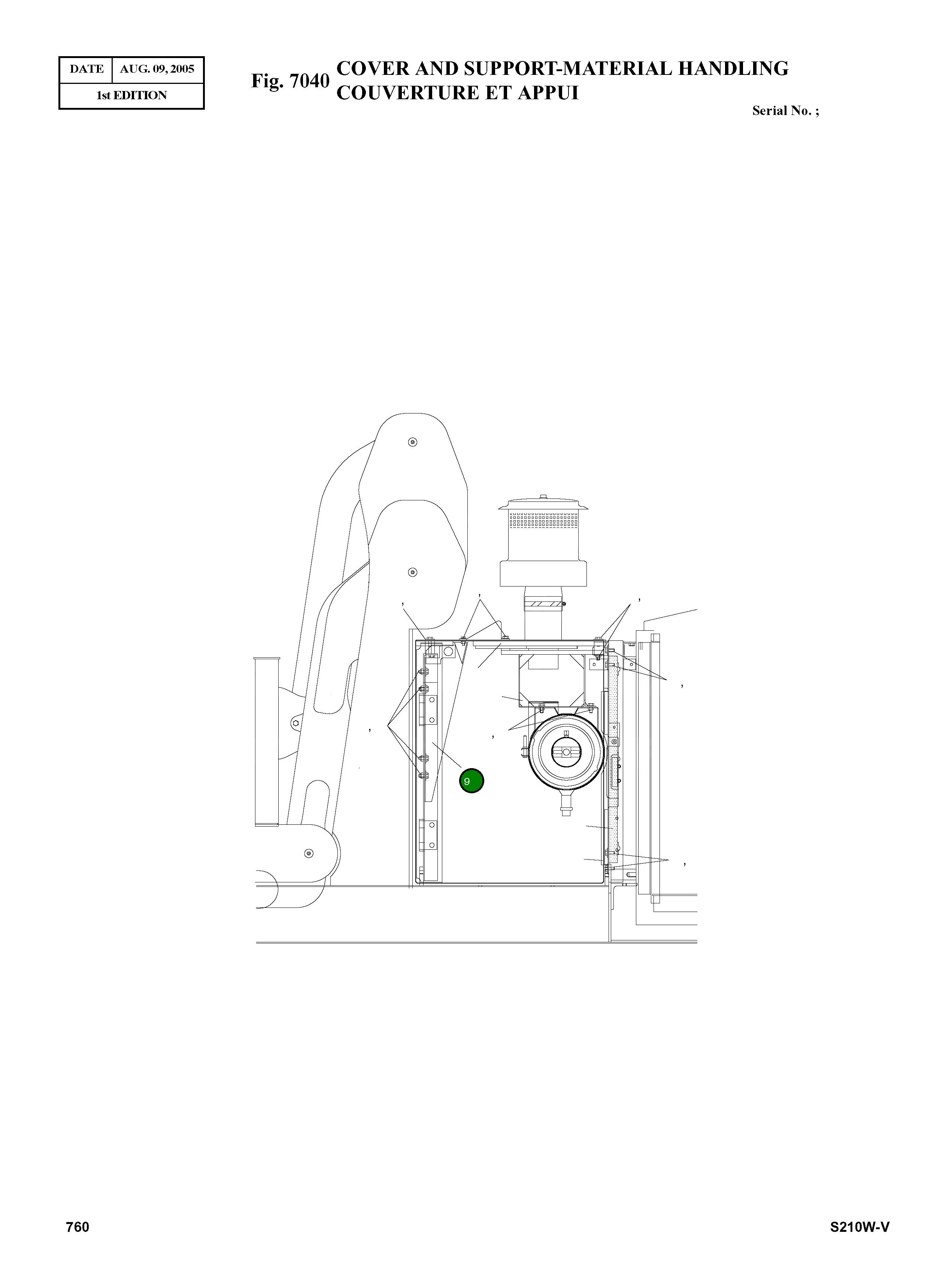 Крышка 9627-1009 Komatsu