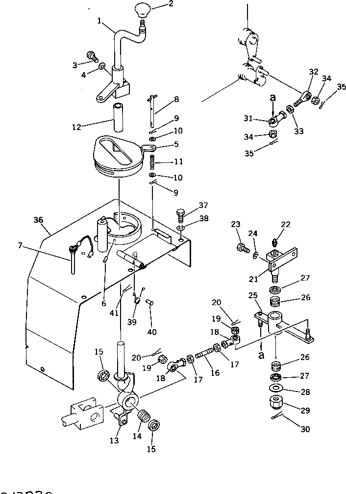 Рычаг 196-61-32210 Komatsu