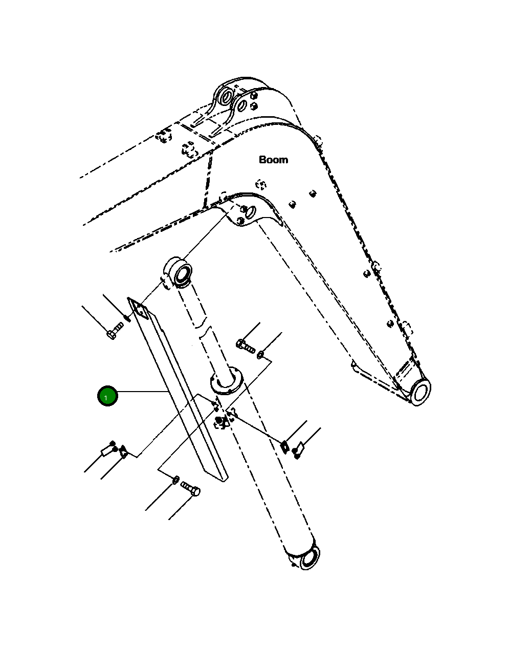 Крышка 22P-70-11641 Komatsu