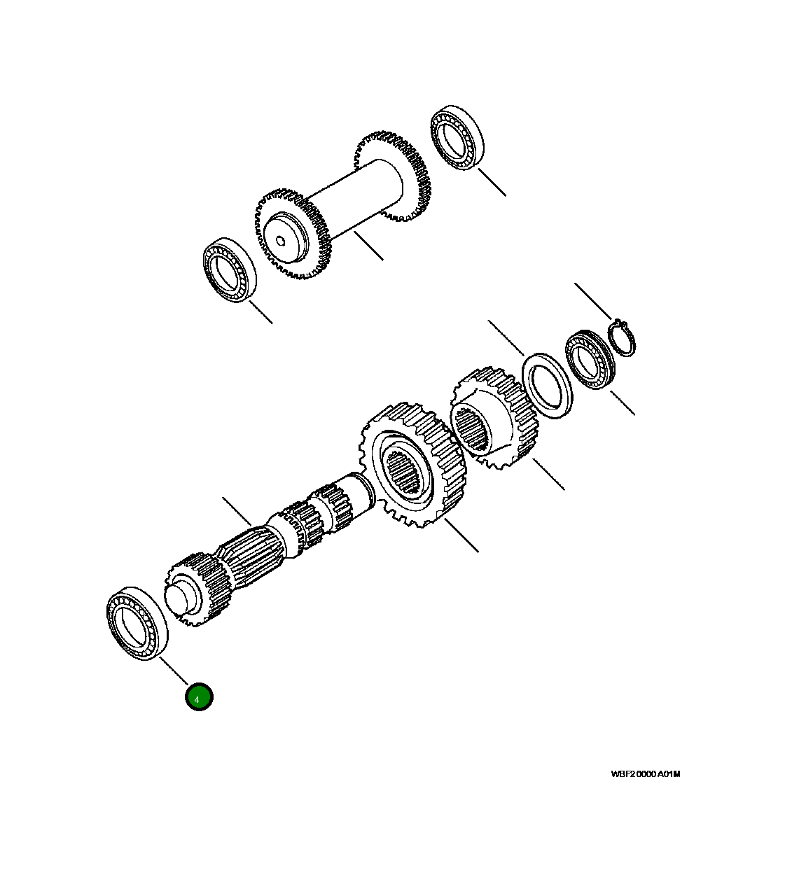 Подшипник CA0027554 Komatsu