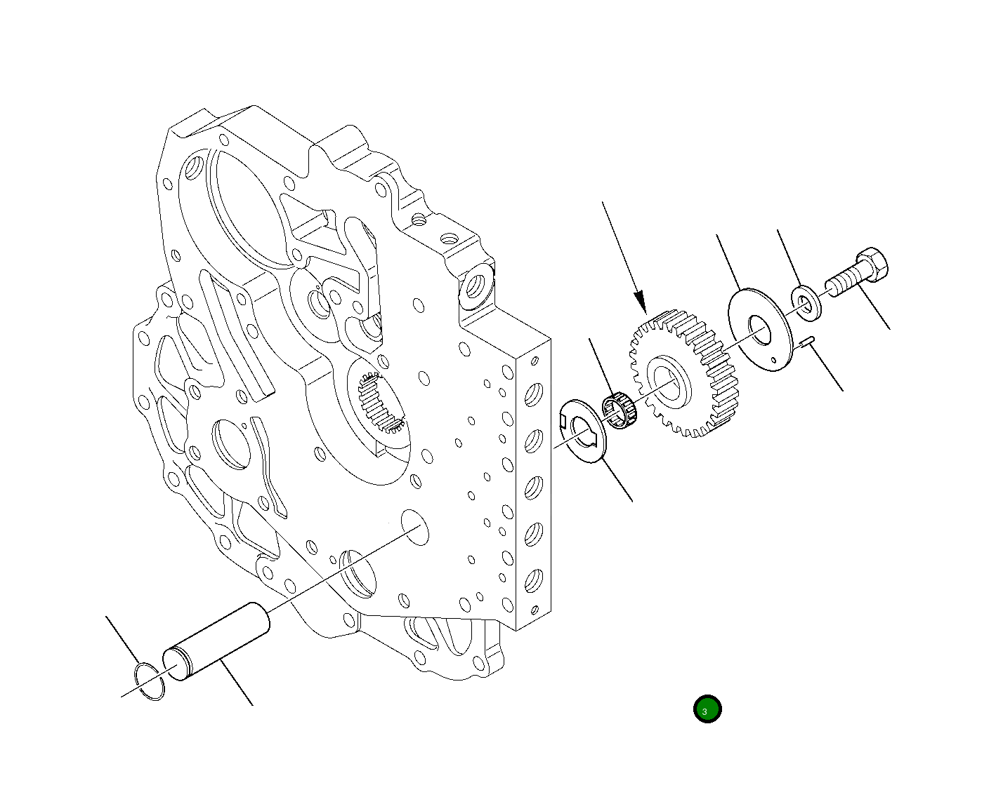 Подшипник CK0230886 Komatsu