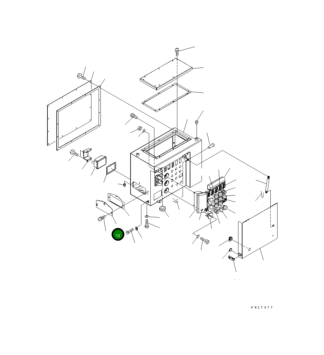 Крышка 8298-06-1311  Komatsu