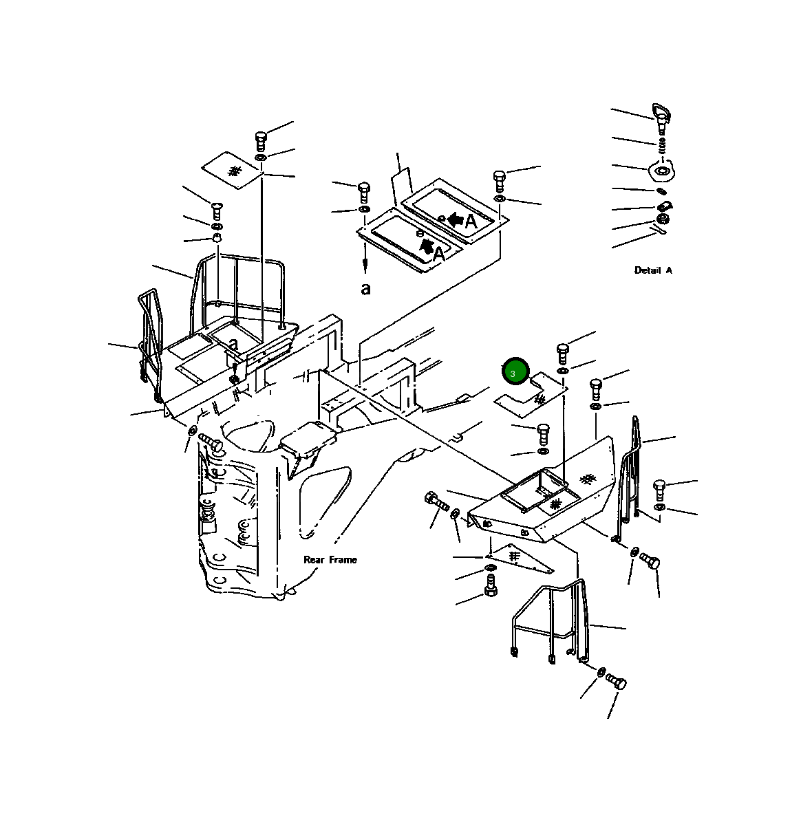 Крышка 427-54-12571  Komatsu