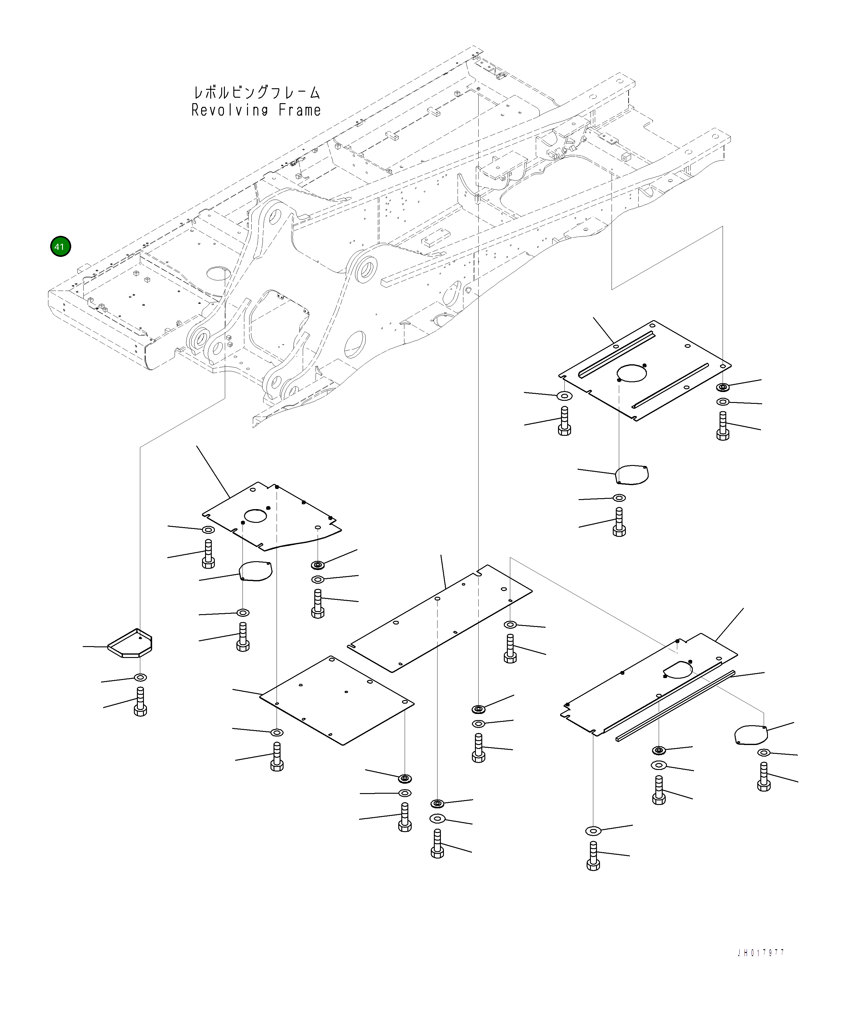 Крышка 2A7-54-12230  Komatsu