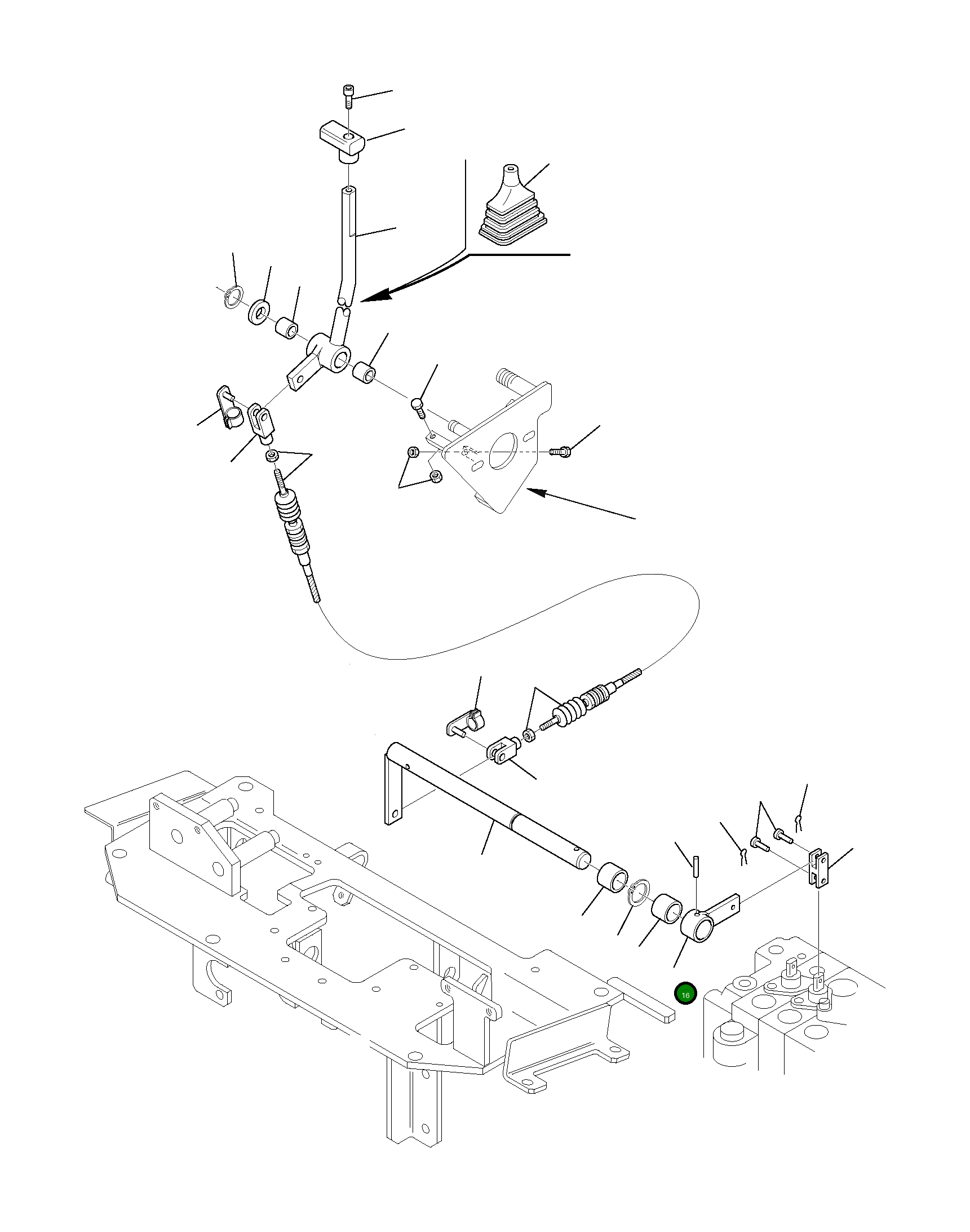 Рычаг 3F0581058 Komatsu