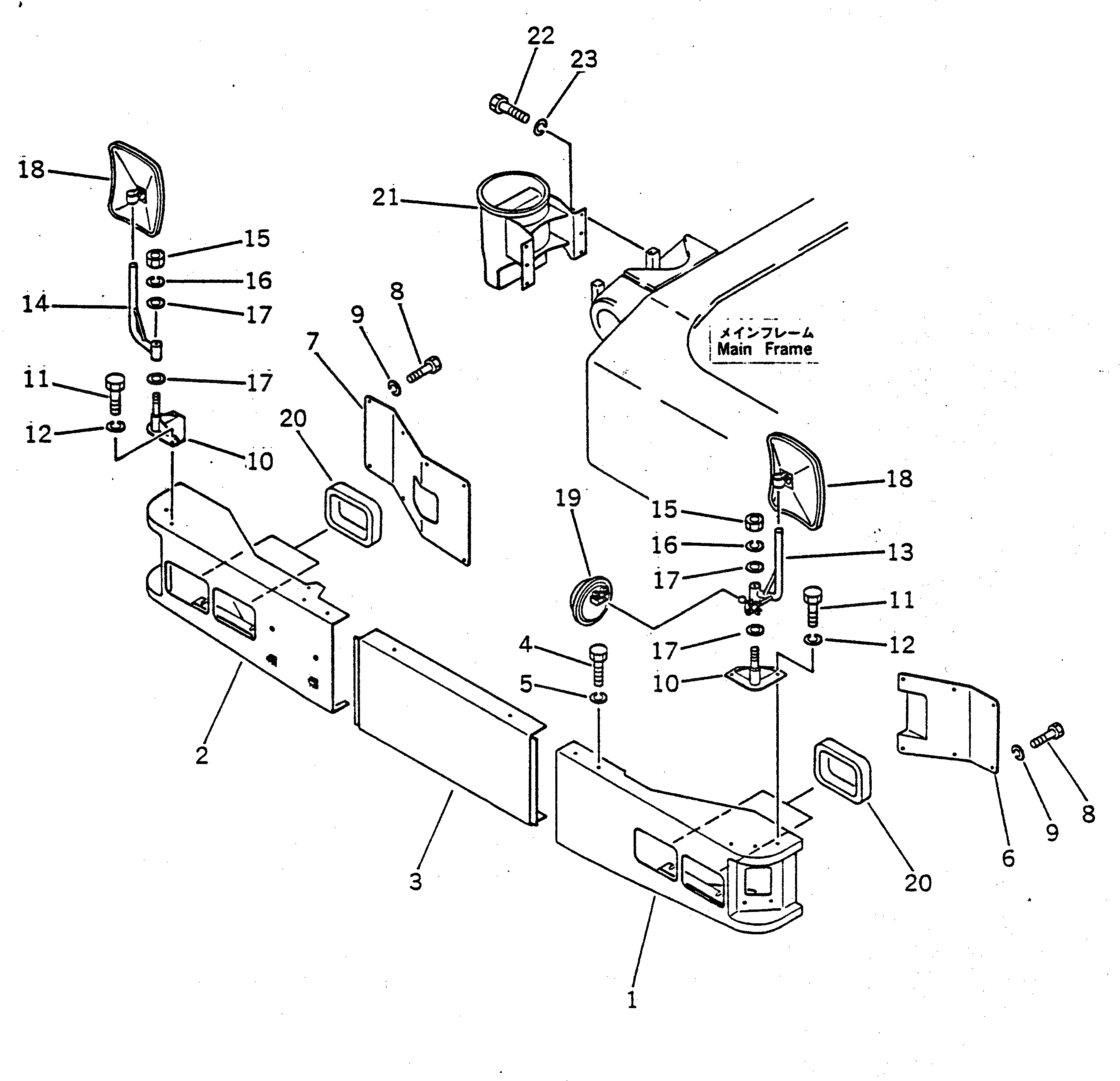 Крышка 22X-54-15191 Komatsu