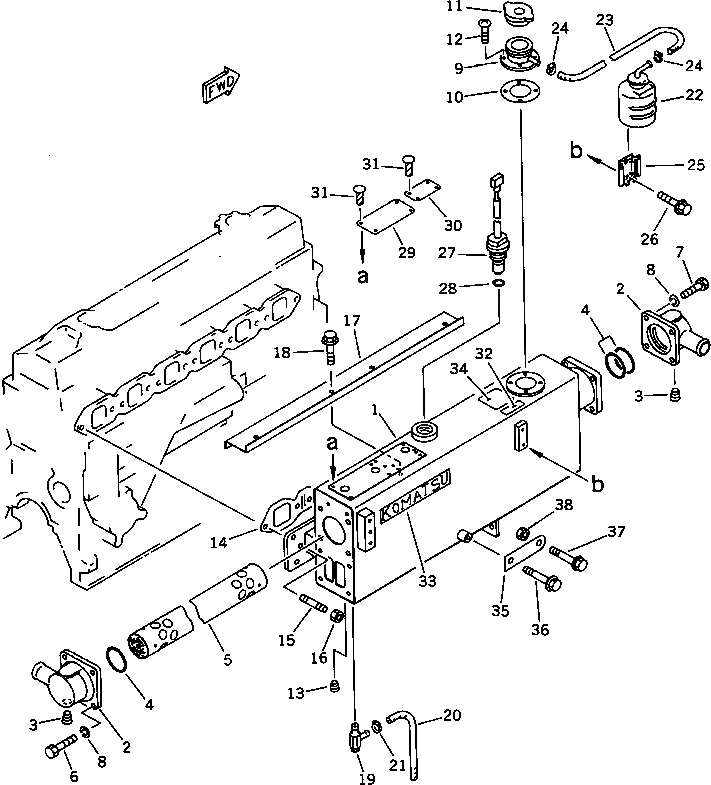 Крышка 6207-15-5510  Komatsu