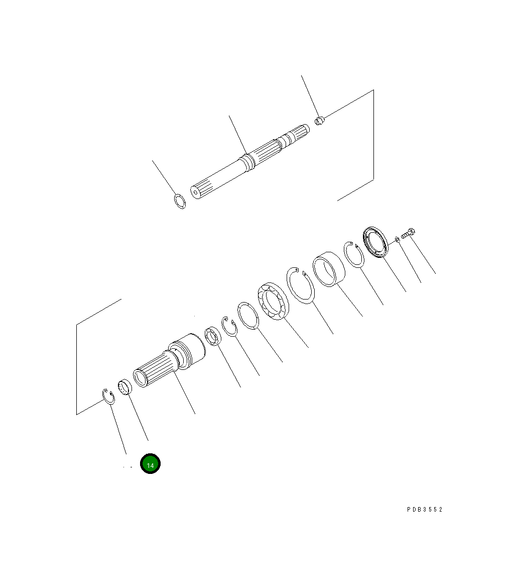 Подшипник 195-15-79330 Komatsu
