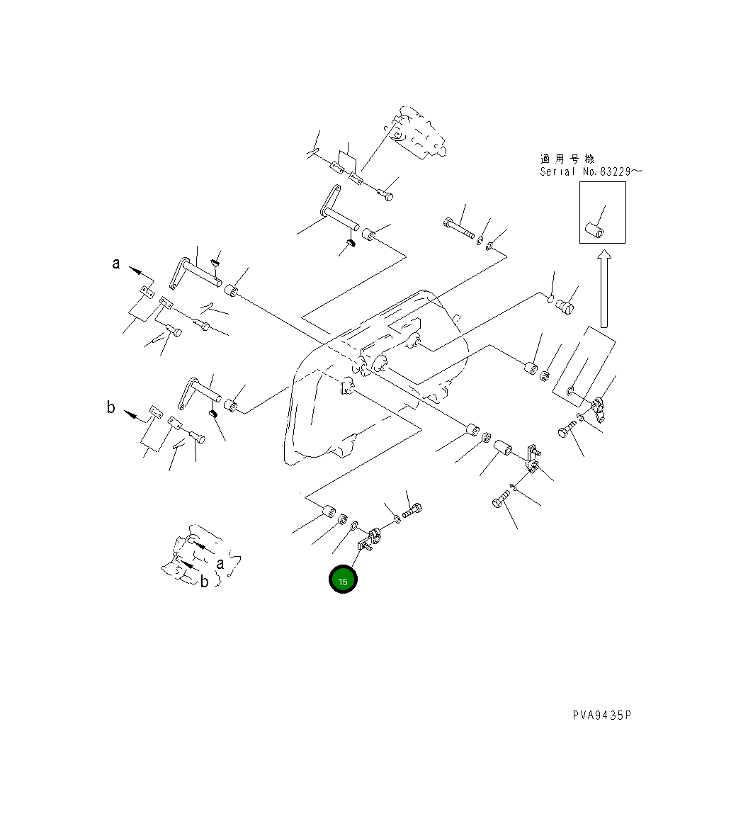 Рычаг 134-60-38150 Komatsu