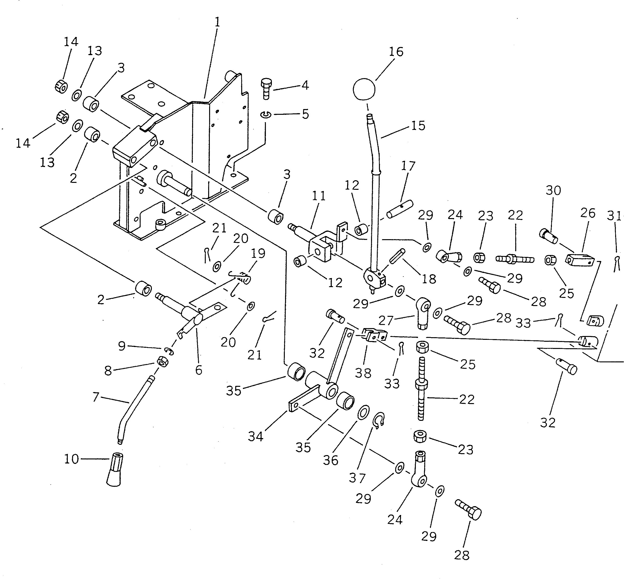 Рычаг 363-Z65-1210 Komatsu