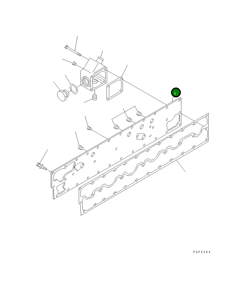 Крышка CU3083746 Komatsu