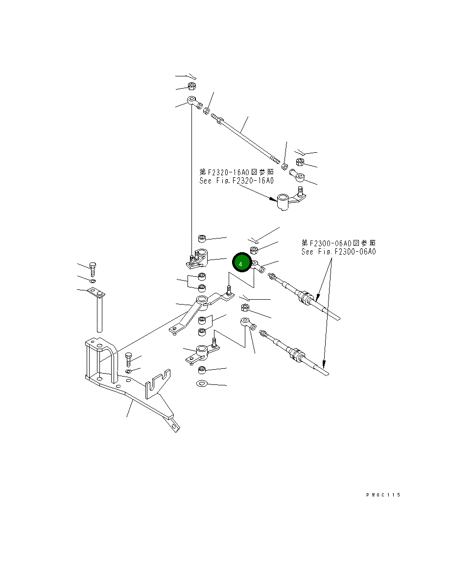 Рычаг 124-43-52941 Komatsu