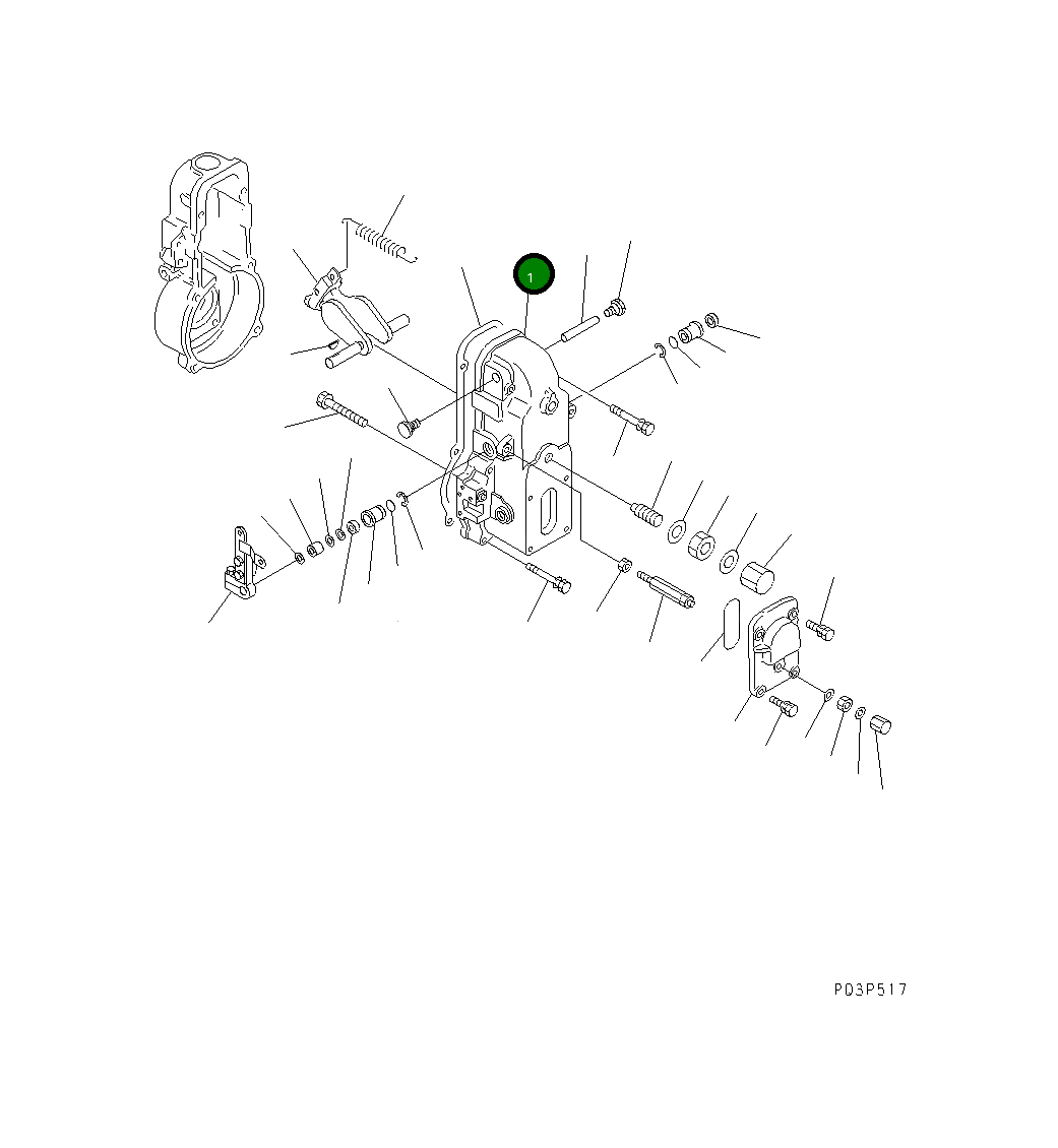 Крышка DK154500-2920 Komatsu