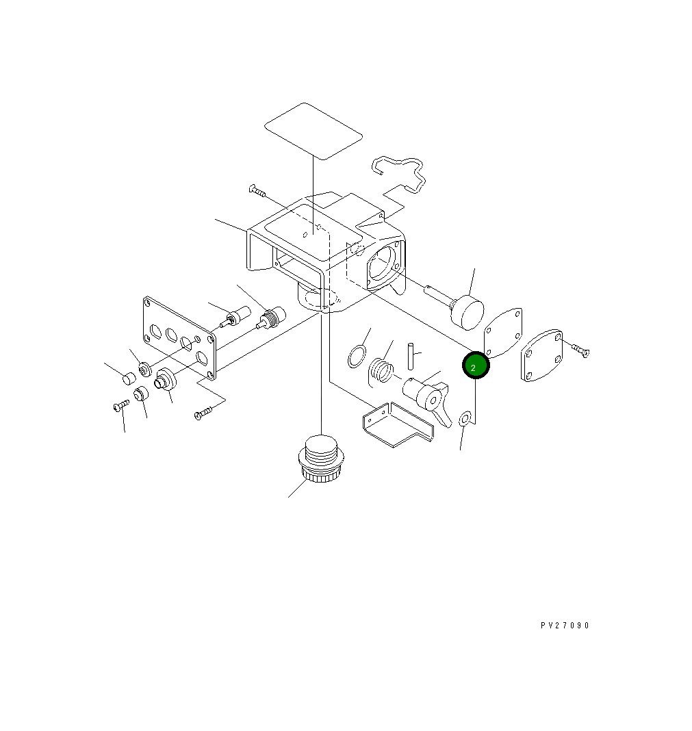 Рычаг UN603077020 Komatsu