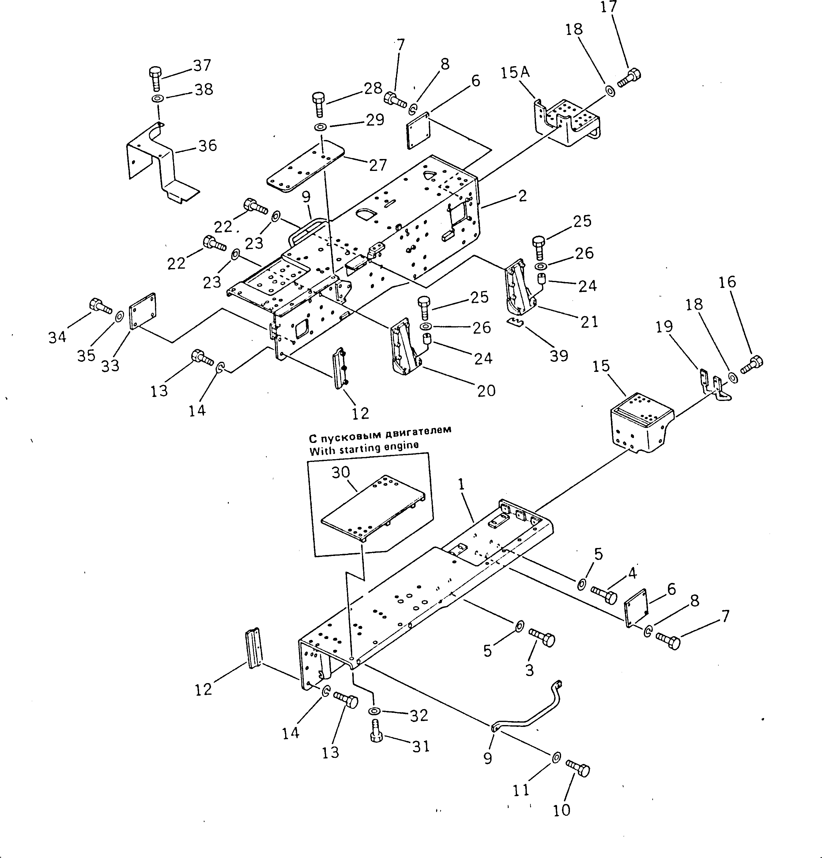 Крышка 195-54-16950 Komatsu