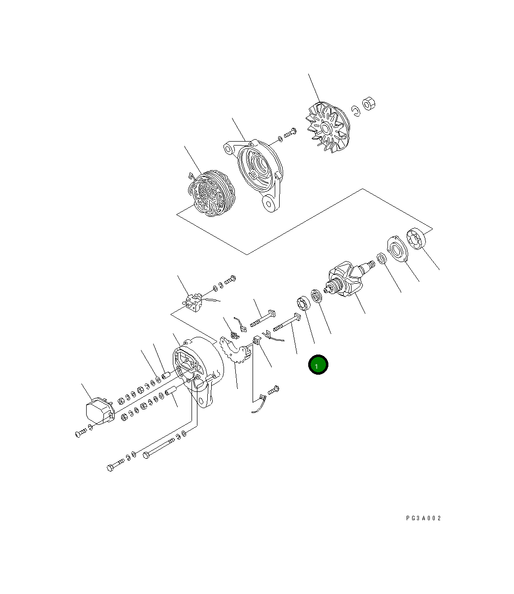 Подшипник KD1-0462-62067 Komatsu