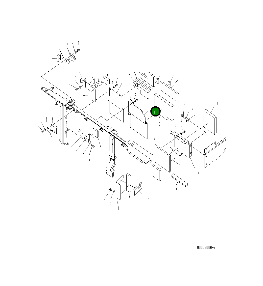 Крышка 21M-54-21952  Komatsu