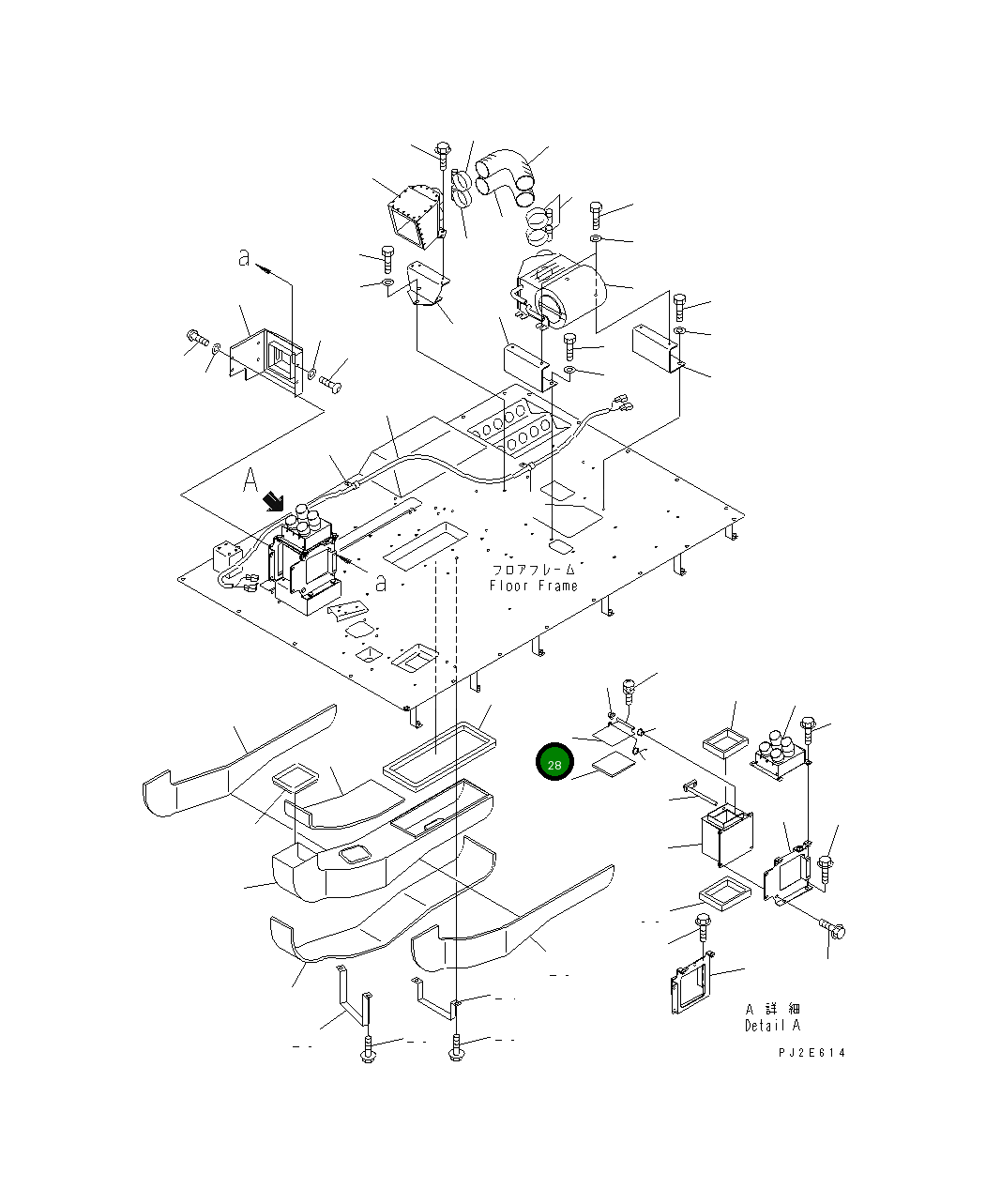 Рычаг 56B-07-14170 Komatsu