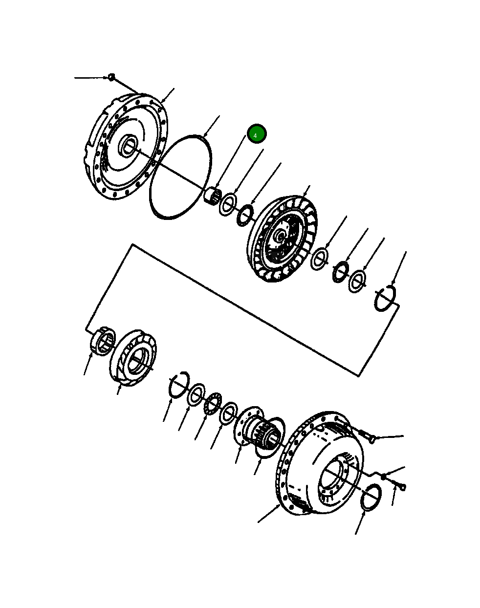 Подшипник 1244 254 H1 Komatsu