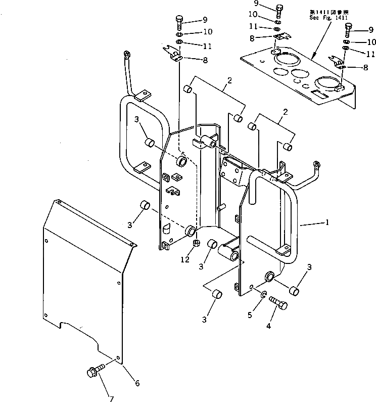 Крышка 20L-44-13111 Komatsu