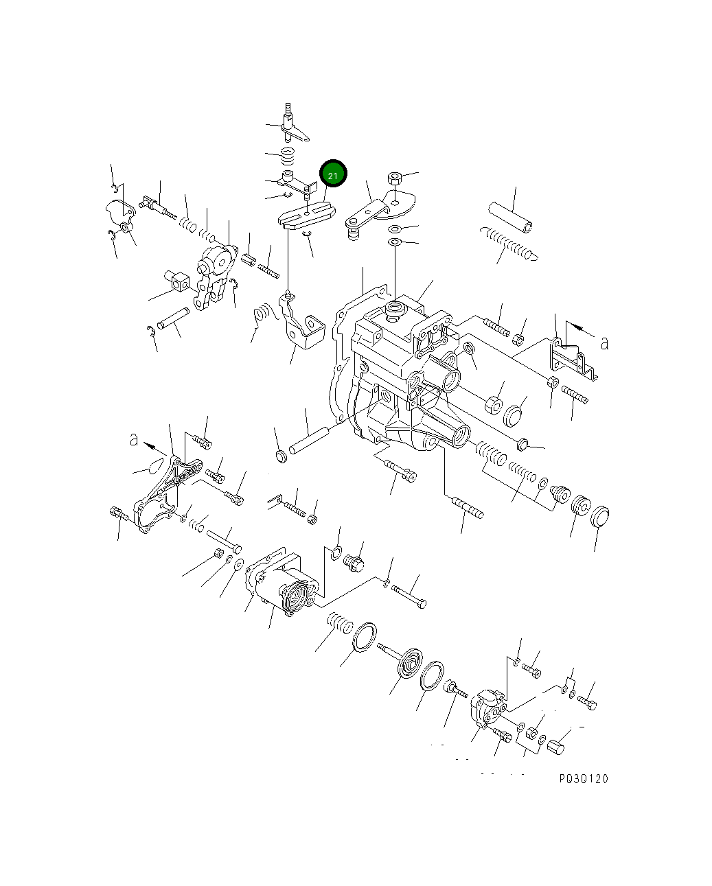 Рычаг DK159202-2200 Komatsu